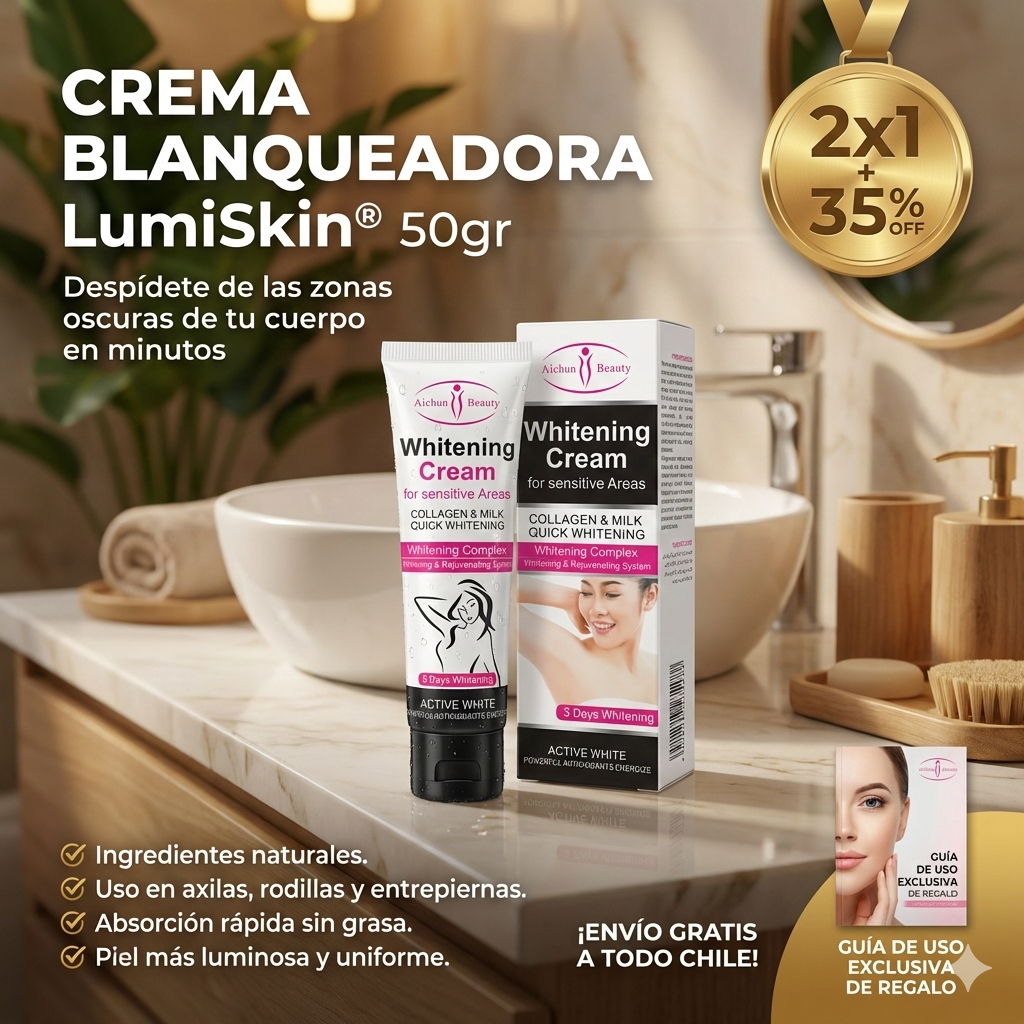 2x1 LumiSkin® | Despídete de las zonas oscuras de tu cuerpo.